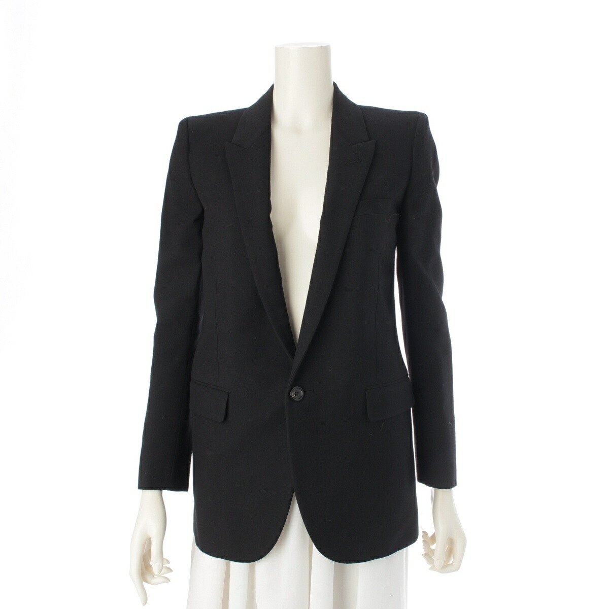 サンローラン　ショールカラー　スモーキングジャケット　46 楽天市場】サンローランパリ ショールカラースモーキング・テーラード