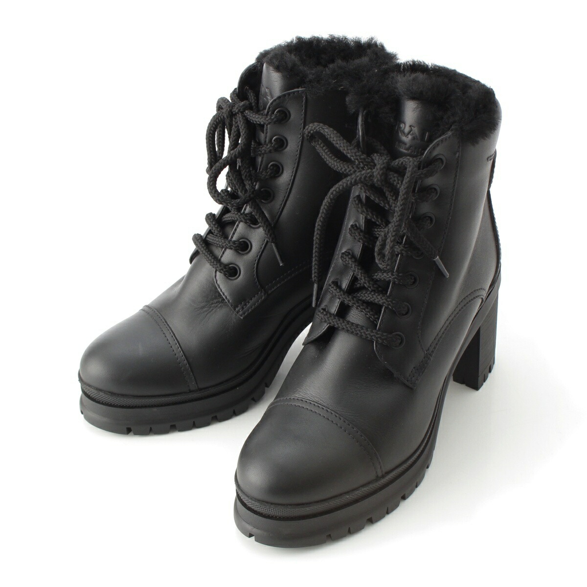 楽天市場】【プラダ】Prada スクエアトゥ ブラッシュド レザー