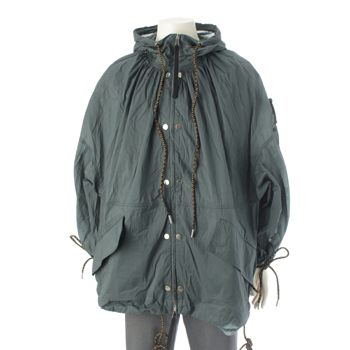 モンクレール MONCLER ジーニアス DELPH ダウンベスト ライナー付き ナイロンジャケット アウター F10941B50480 カーキグリーン 1【中古】【正規品保証】