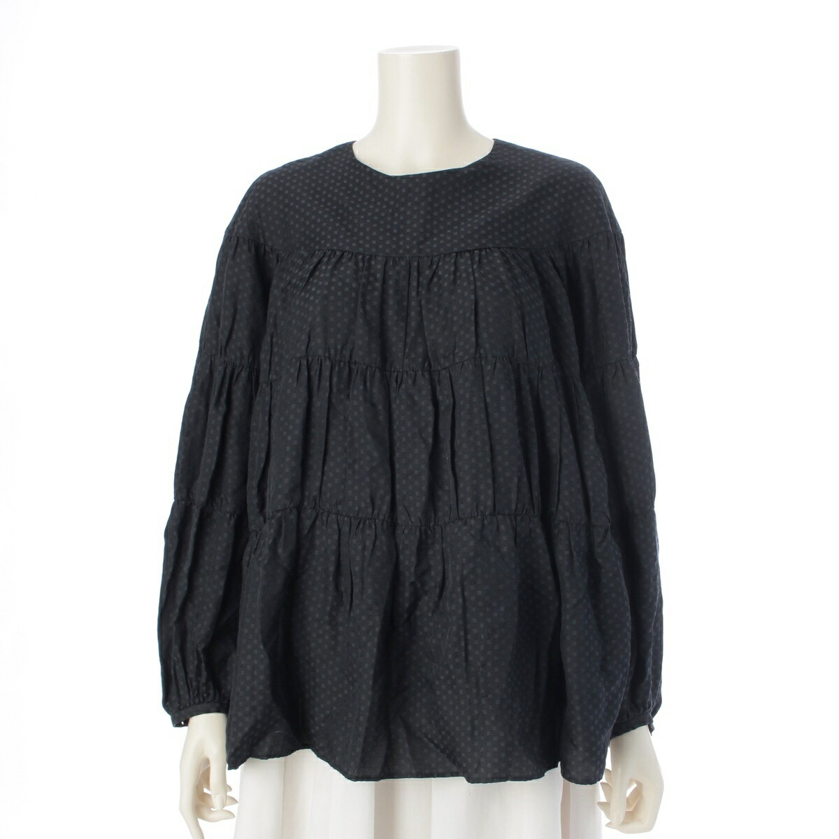 楽天市場】ドゥロワー Drawer シルク シースルー 長袖シャツ プル