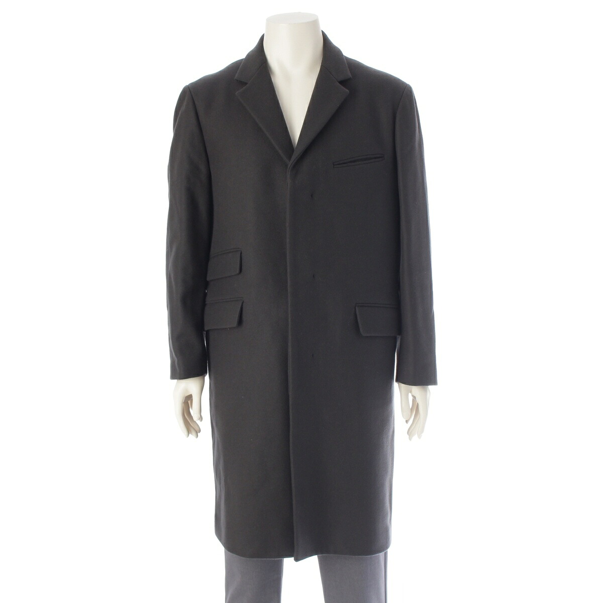 マルニ MARNI COMMESSA ウール チェスター コート アウター ブラック 48【中古】【正規品保証】｜retro