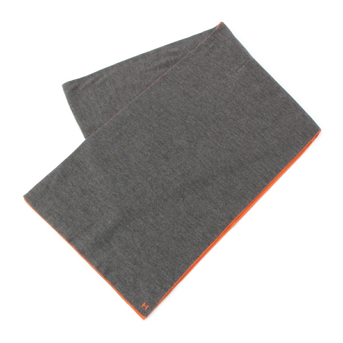 楽天市場】HERMES エルメス Hロゴ アレルトゥール バイカラー マフラー