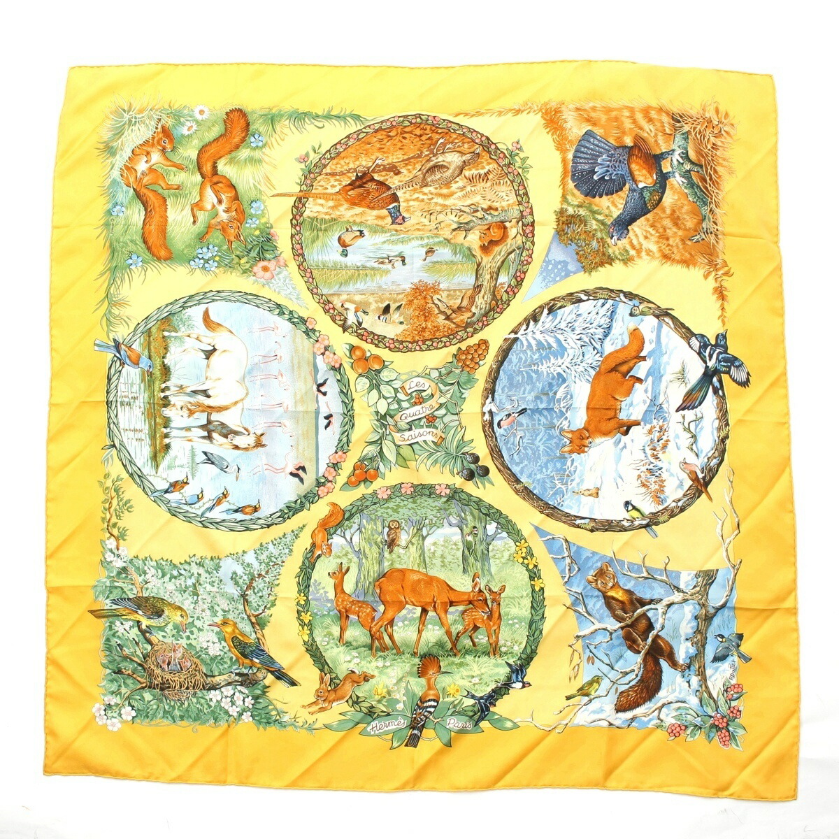 楽天市場】【エルメス】Hermes カレ140 カシミヤ×シルク スカーフ Le