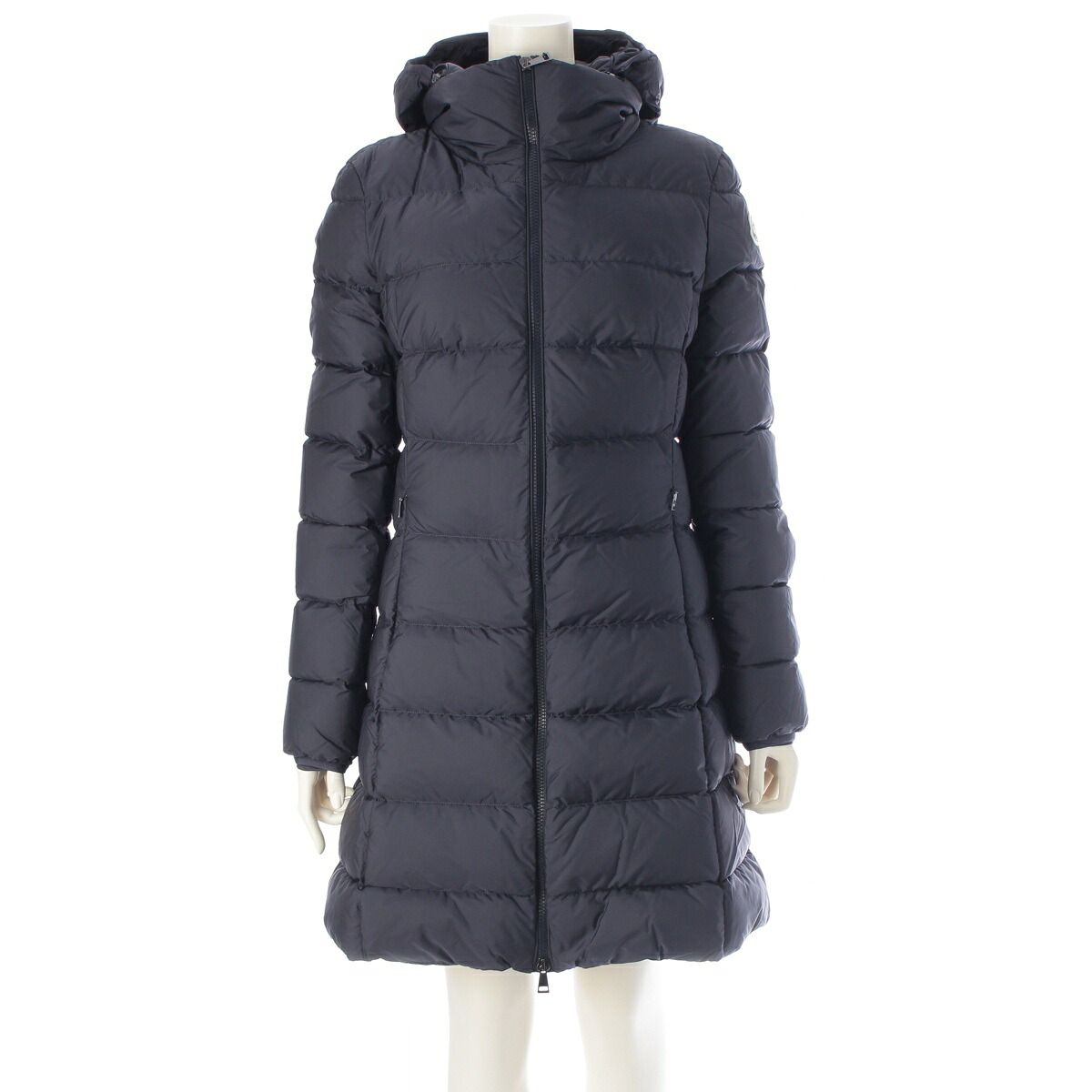 モンク線路 MONCLER 2023 ナイロン GIE フーデッド ロング 落ちこむ厚地の外套 アウター 米国海軍 2【中古】【置き目品引き受ける】