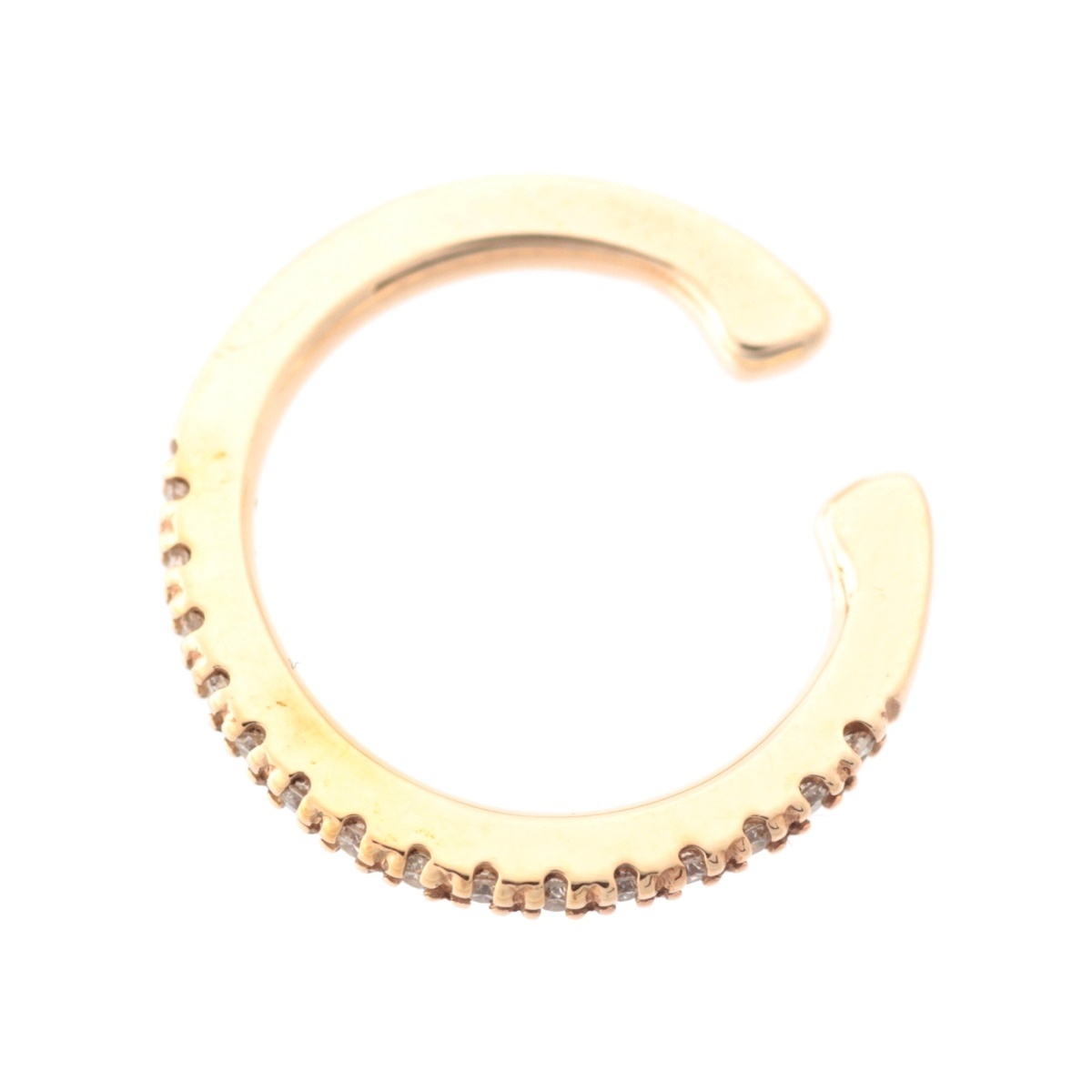 ヒロタカ Hirotaka GOSSAMER ダイヤモンド イヤーカフ アクセサリー 片耳用 ジュエリー K10 0.07ct ゴールド 1.3g【中古】【正規品保証】