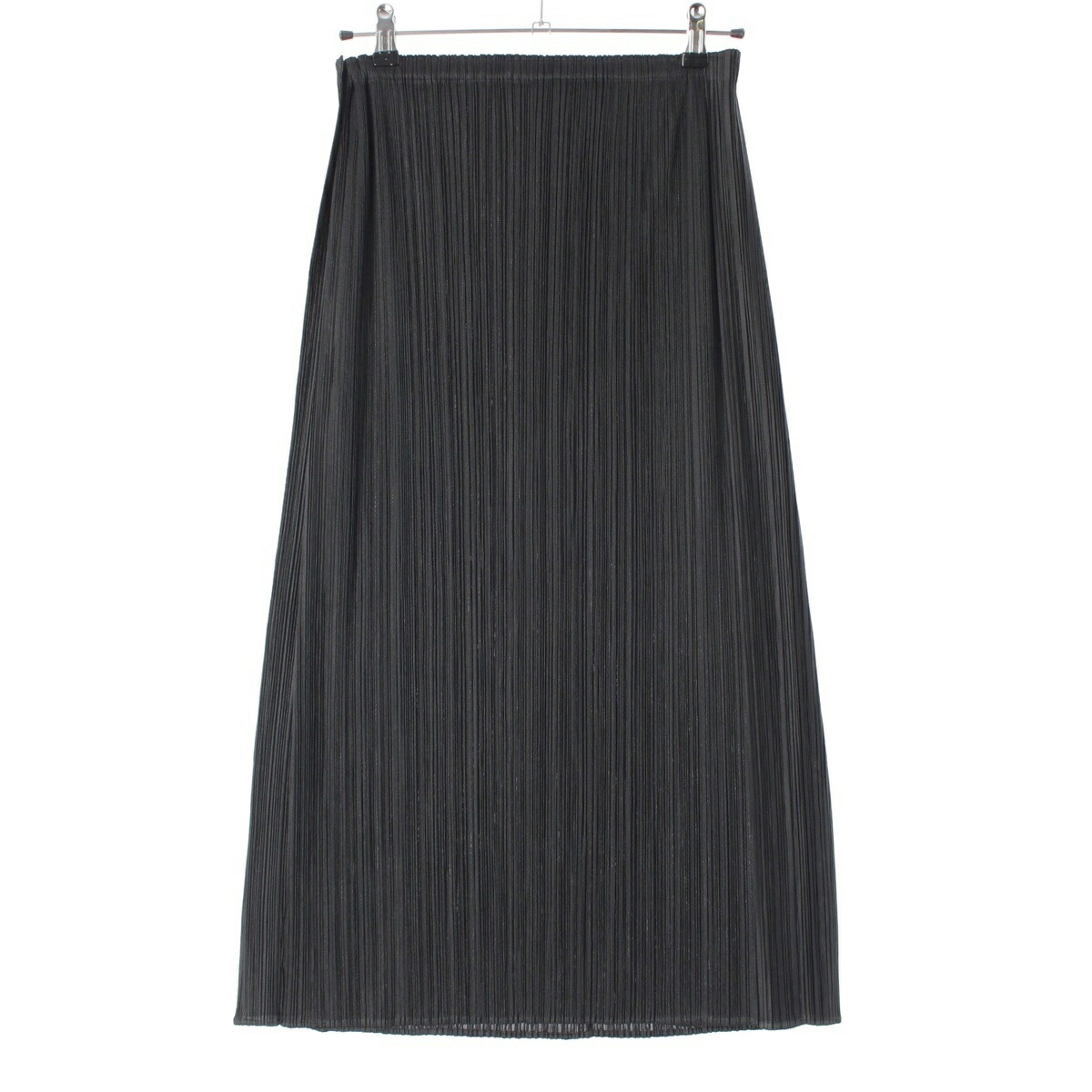 プリーツプリーズ イッセイミヤケ PLEATS PLEASE ISSEY 07SS プリーツ スカート PP71-JG754 ブラック 2【中古】【正規品保証】