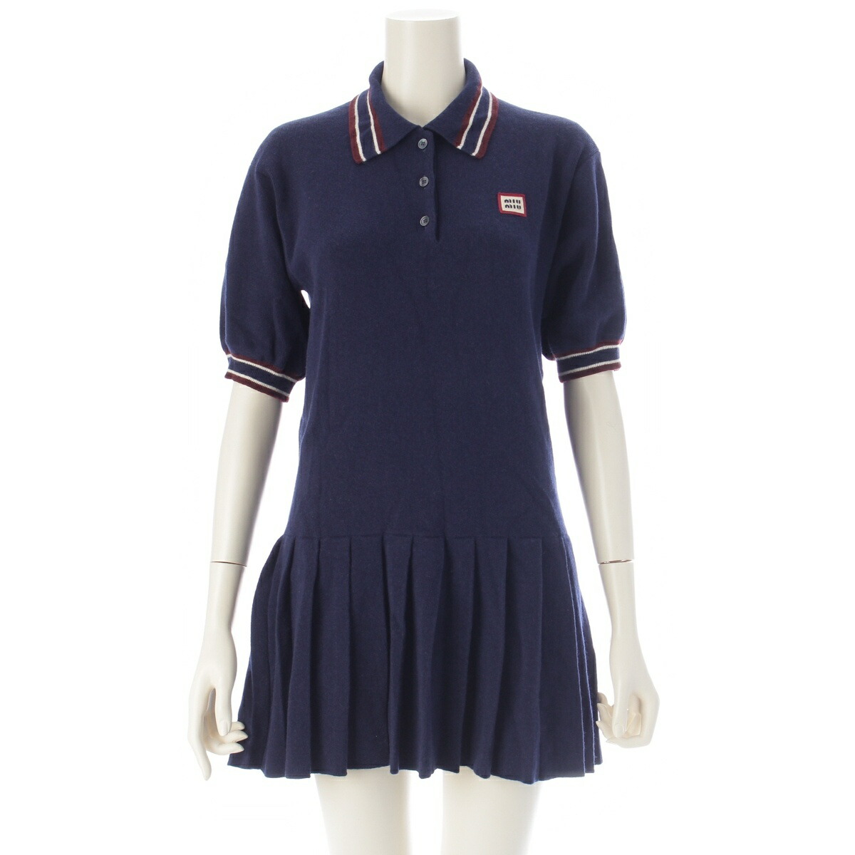 楽天市場】miumiu（ミュウミュウ）ロゴ カシミヤ ニット ワンピース