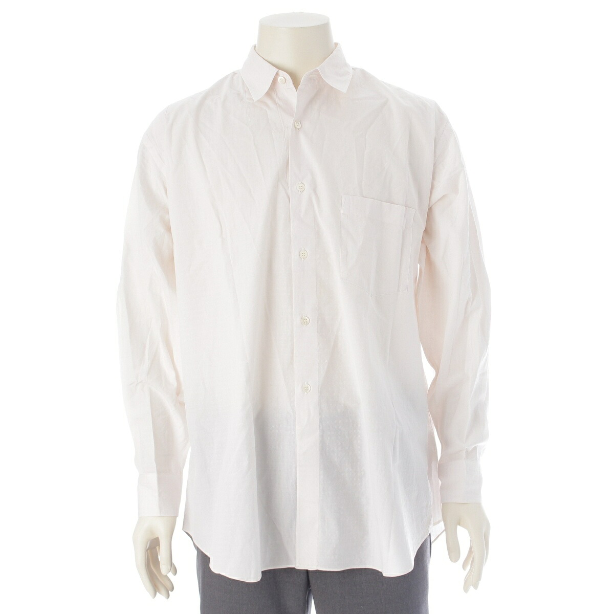 コムデギャルソンオム COMME des GARCONS HOMME 90`s AD1993 コットン 田中オム ドット総柄 長袖シャツ トップス HB-040310 ピンク【中古】【正規品保証】|retro