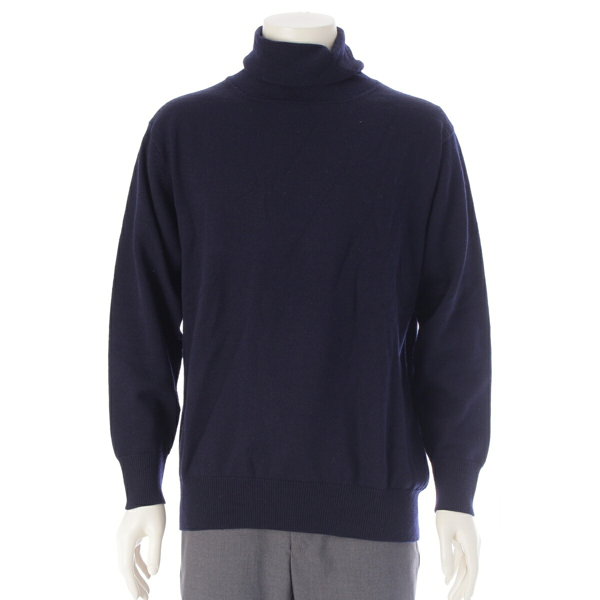 コムデギャルソンオムプリュス COMME des GARCONS HOMME PLUS AD1991 91AW 6.1 THE MAN ロールハイネック 厚地の外套大いさ 編み物 スウェーター トップス PN-050080 米国海軍【中古】【決まり品引きうける】 ニット・セーター-トップス