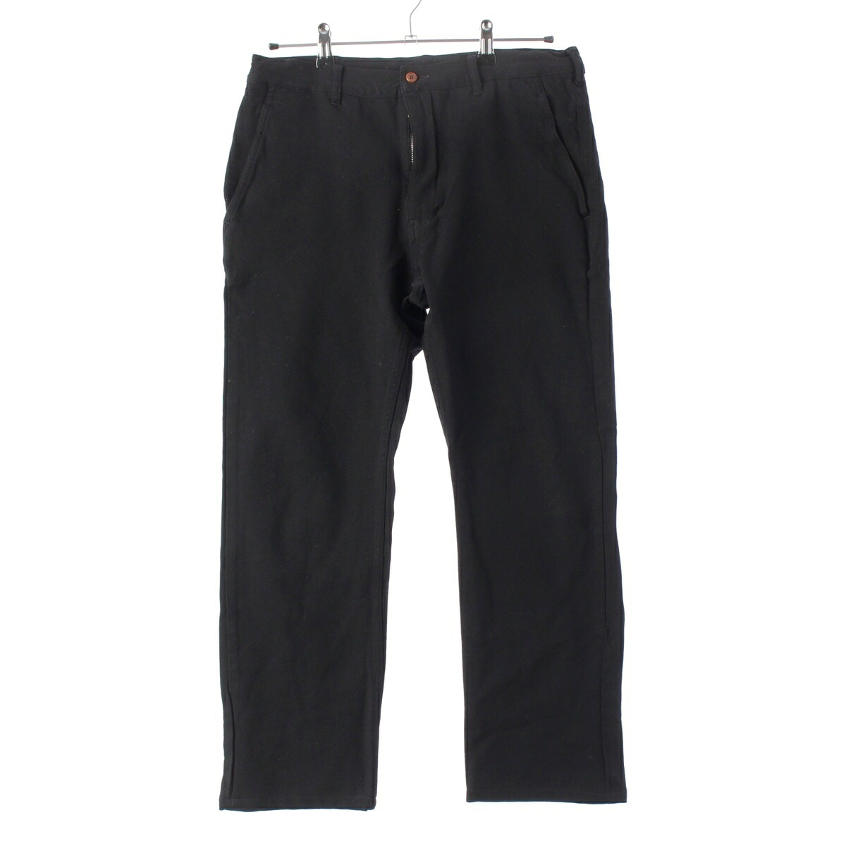 コムデギャルソンオムプリュス COMME des GARCONS HOMME PLUS AD2003 04SS ポリエステル縮絨 製品染め スラックス パンツ ボトムス AD2003 04SS ブラック S【中古】【正規品保証】