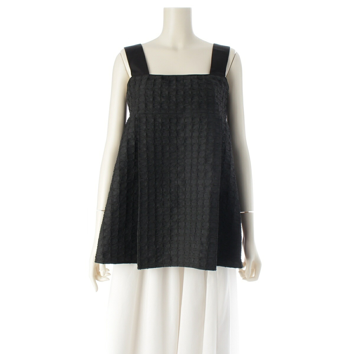 ドゥロワー Drawer RESORT1 パフィジャガード キャミ ブラウス トップス 6521-299-1220 ブラック 36【中古】【正規品保証】