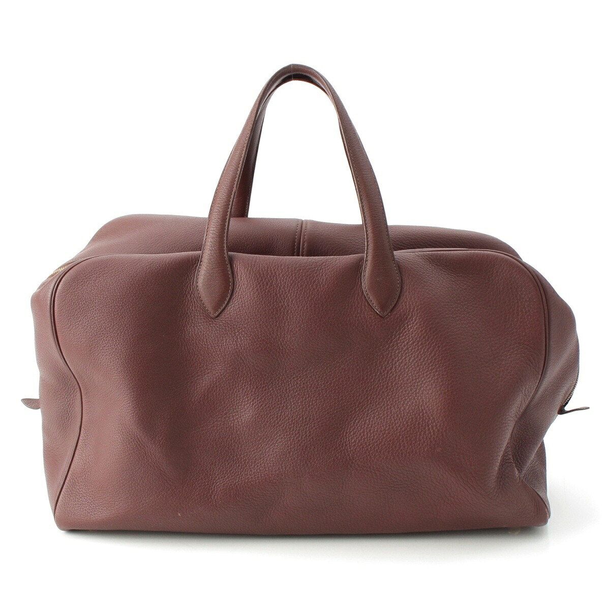 エルメス HERMES □C刻印 ヴィクトリア トリヨンクレマンス ゴールド金具 ボストンバッグ テール レッドブラウン 50【中古】【正規品保証】