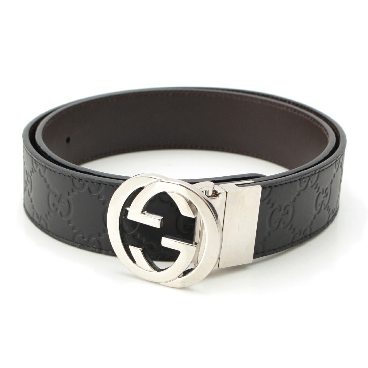 楽天市場】GUCCI グッチ グッチシマ GG ベルト シルバーバックル