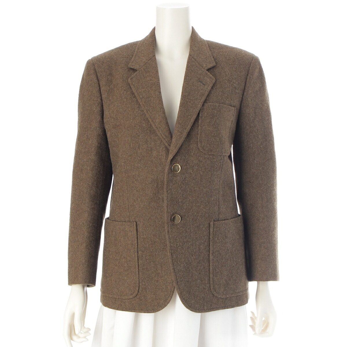 コムデギャルソン COMME des GARCONS ウール ヴィンテージ テーラードジャケット J-050620 カーキ グリーン M【中古】【正規品保証】