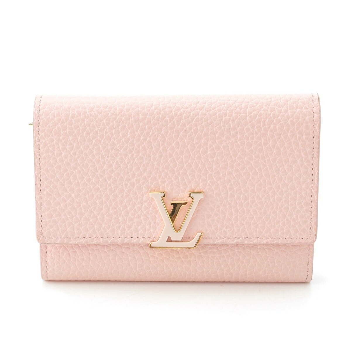 ルイヴィトン LOUIS VUITTON トリヨン ポルトフォイユカプシーヌ コンパクト ウォレット 三つ折り財布 M82361 ピンク【中古】【正規品保証】