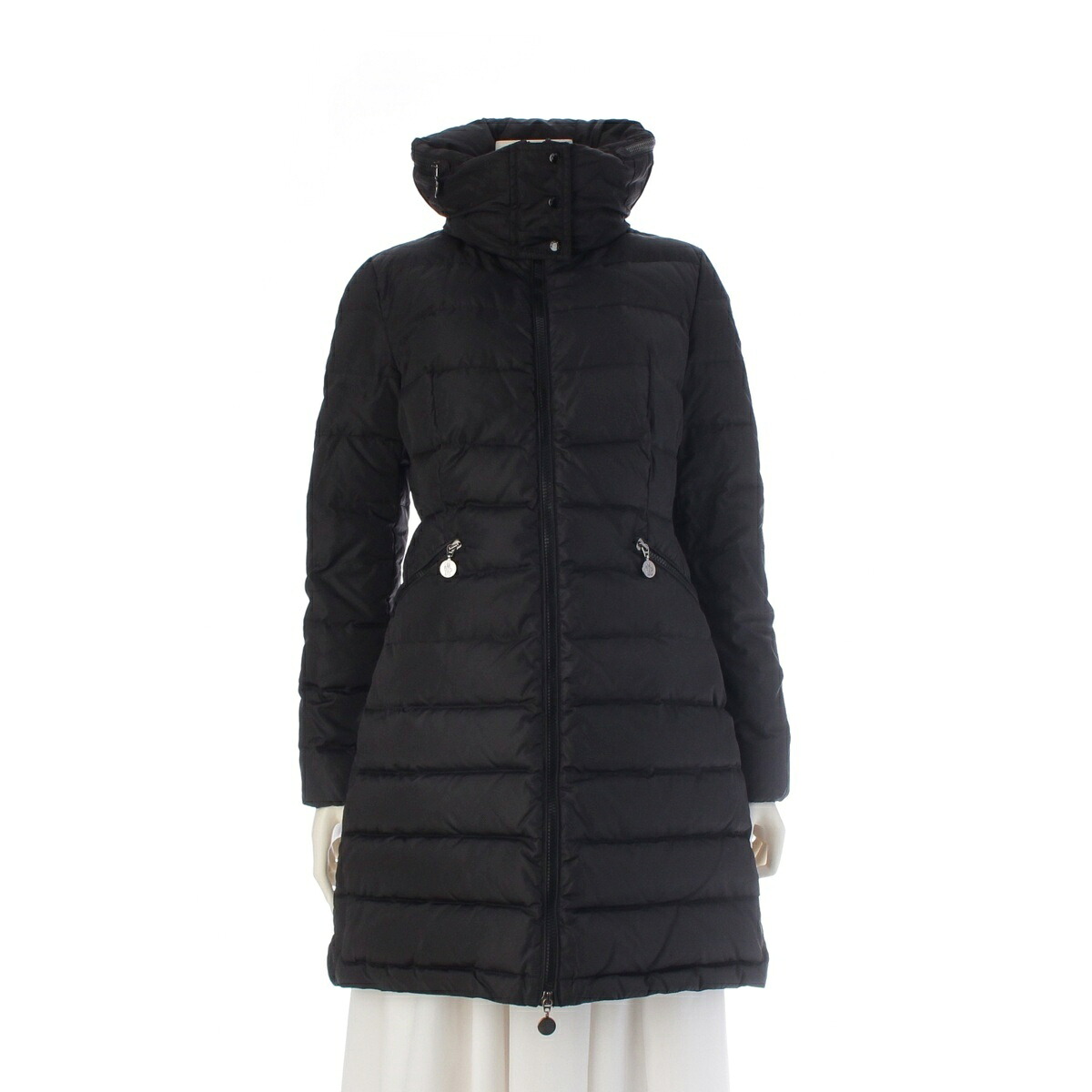 モンクレール MONCLER FLAMME ダウンコート 42093499207 ブラック 0【中古】【正規品保証】