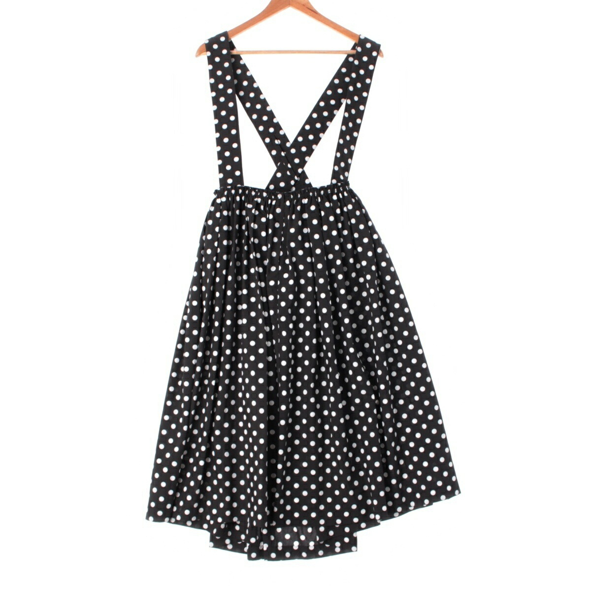 コムデギャルソン コムデギャルソン COMME des GARCONS COMME des GARCONS 23AW コムコム ポルカドット スカート RL-A014 ブラック ホワイト S【中古】【正規品保証】