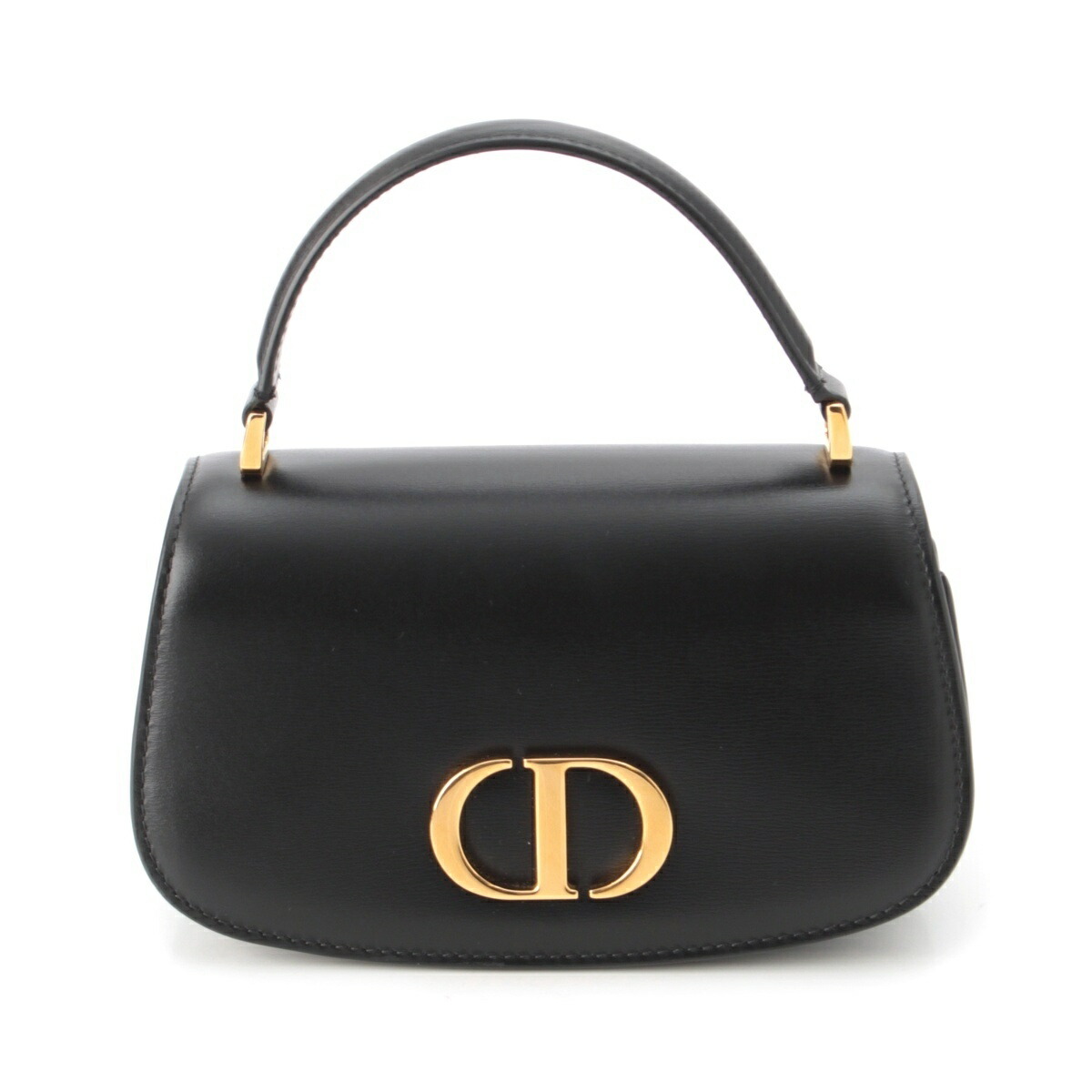 クリスチャンディオール Christian Dior 30 モンテーニュ アベニュー カーフレザー 2way ショルダー ハンドバッグ ブラック【中古】【正規品保証】