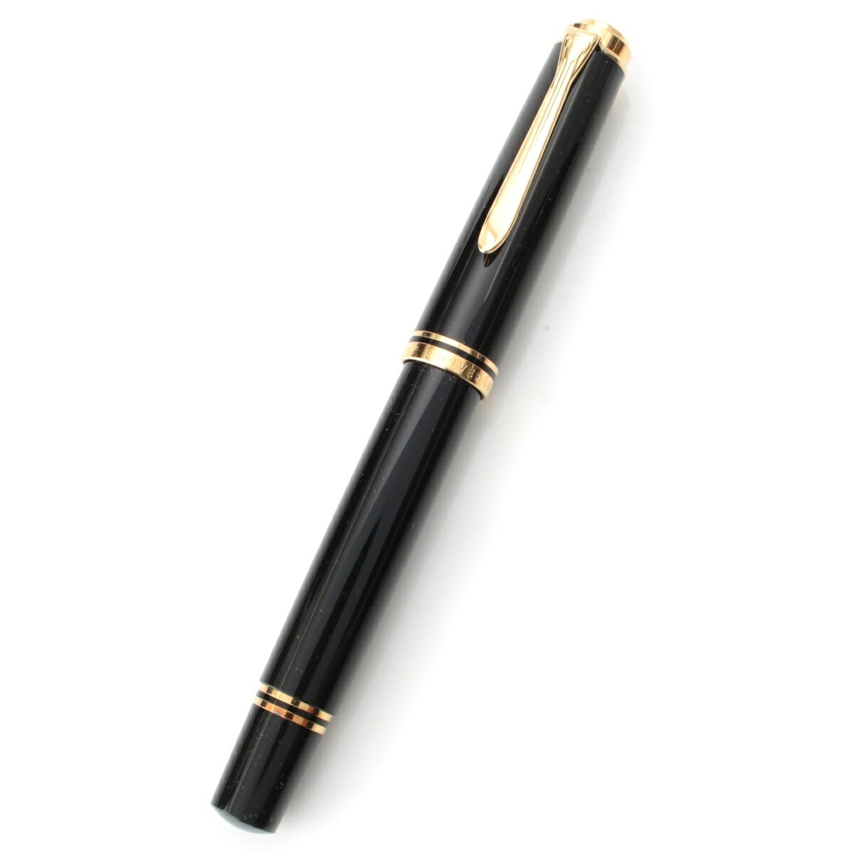 伽藍鳥 PERIKAN SOUVERAN スーべ降雨 14C-585 筆 黒いこと×ゴールド【中古】【置き目品引き受ける】