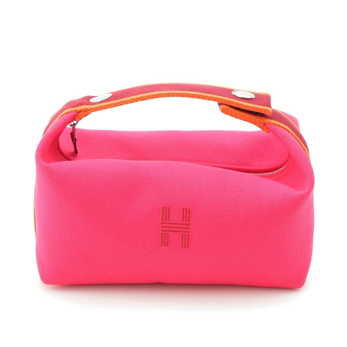 エルメス HERMES ブリッドアブラック トワルH 合切袋 ハイビスカス PM【中古】【定め事品引きうける】