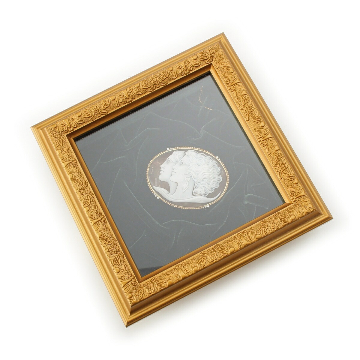 カルロ・パルラーティ Carlo Parlati カメオ ブローチ 骨董品 K18 ホワイト ブラウン ゴールド 33.2g【中古】【正規品保証】｜retro