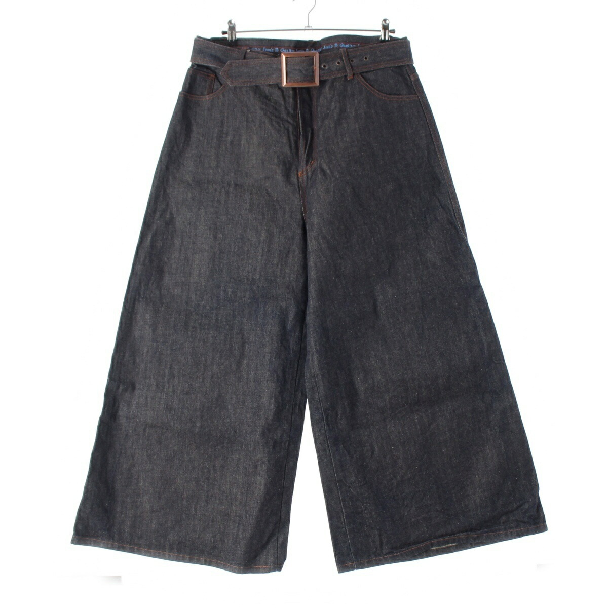 ジャンポールゴルチエ JEAN-PAUL GAULTIER JPG 袴 呼びりんテッド リジッド ジーンズズボン下 ボトムス インディゴ 46【中古】【置き目品引き受ける】