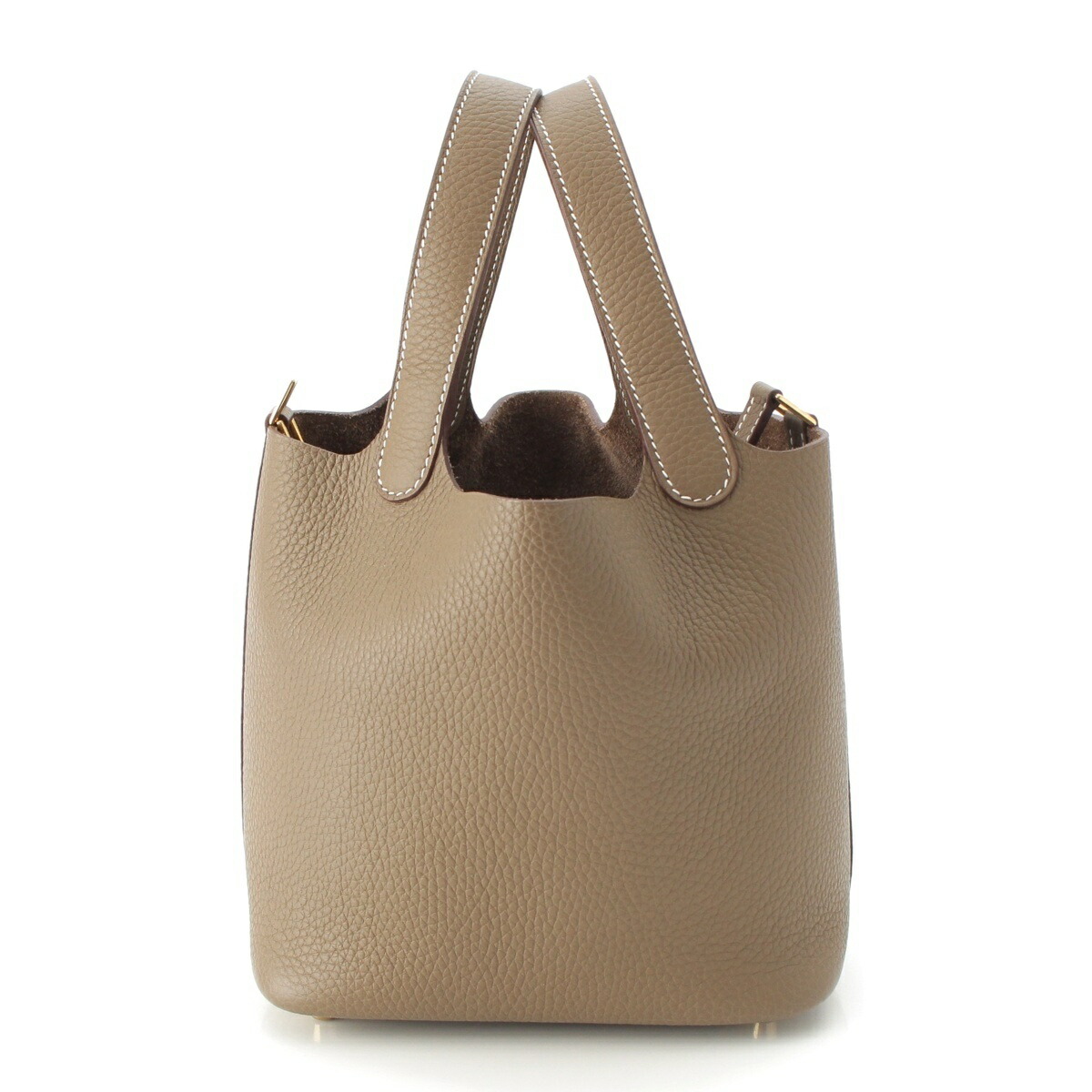 エルメス HERMES ピコタン鍵を掛ける 18PM トリヨン ?目じるし ハンドバック ゴールド金具 エトゥープ【中古】【定まり品引き請ける】