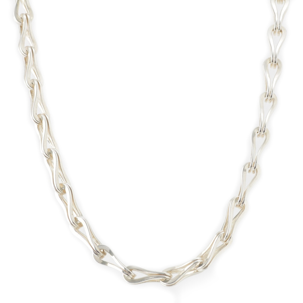 グッチ GUCCI トムフォード期 フィガロ チェーン ネックレス アクセサリー 925 シルバー 14.9g【中古】【正規品保証】｜retro