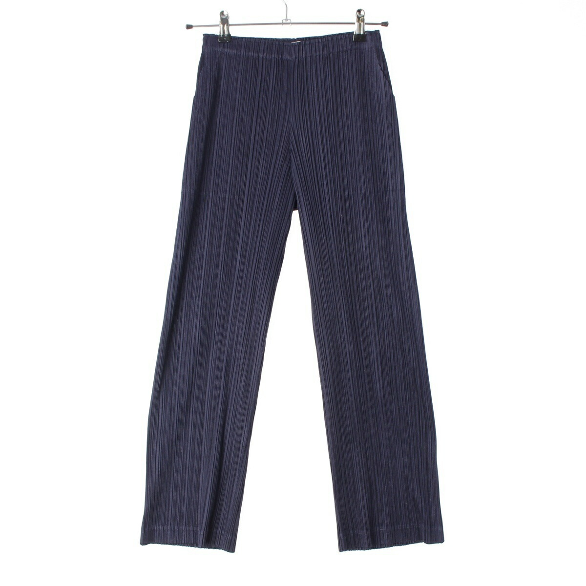 筋目プリーズ イッセイミヤケ PLEATS PLEASE ISSEY  スラックス隠し 生やさしい ズボン下 ボトムス PP11-JF426 米国海軍 0【中古】【定まり品引き請ける】