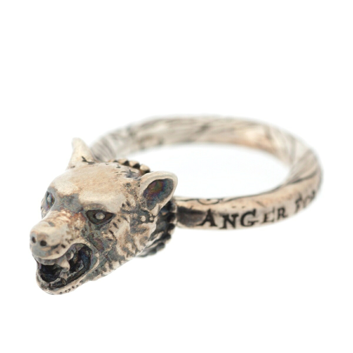グッチ GUCCI アンガーフォレスト ウルフヘッド シルバー925 リング 指輪 アクセサリーシルバー 10 12.6g【中古】【正規品保証】|retro
