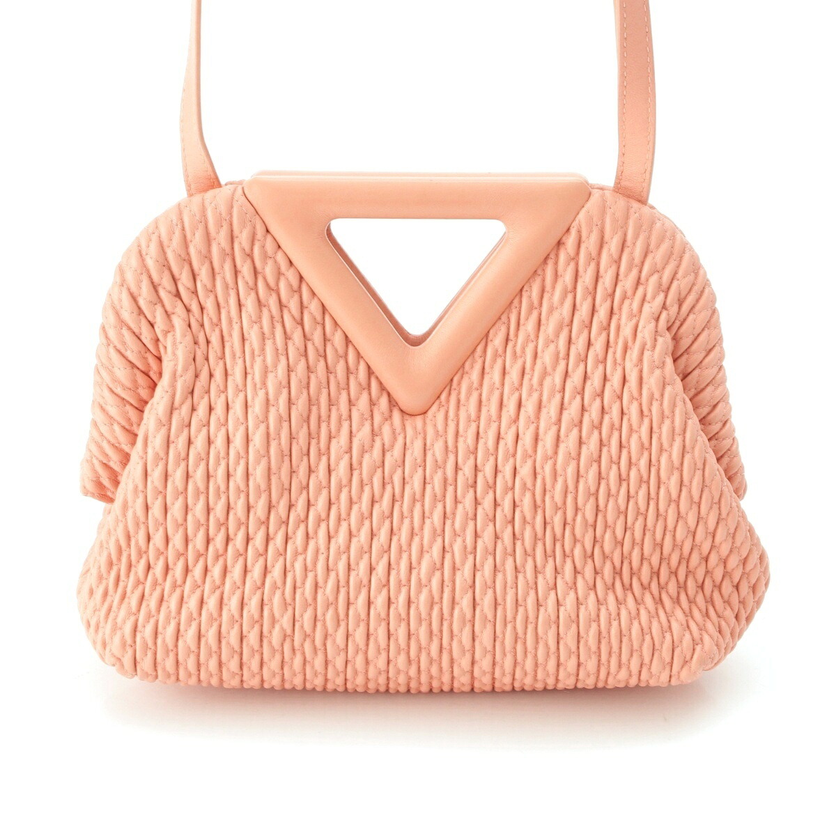 ボッテガヴェネタ BOTTEGAVENETA レザー ポイント スモール ショルダーバッグ ピンク【中古】【正規品保証】|retro