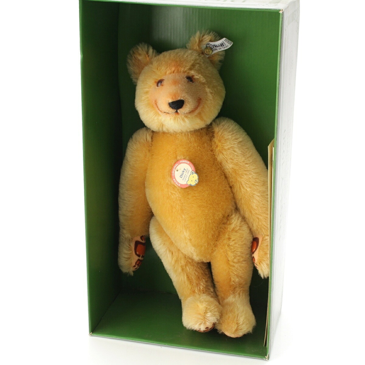 シュタイフ Steiff 1930復刻 ディッキー クラシック テディベア おもちゃ・玩具 ブラウン 25cm【中古】【正規品保証】｜retro