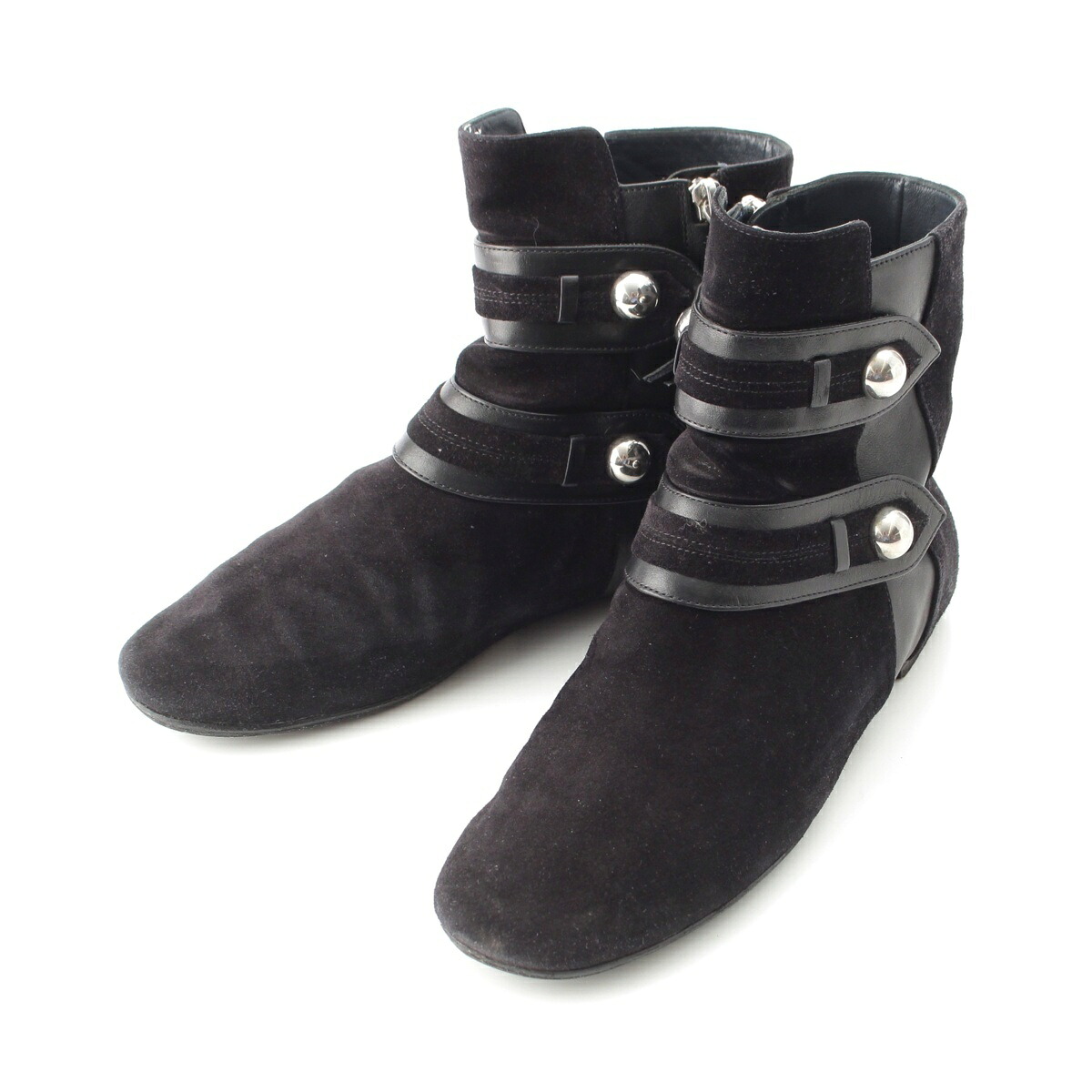 イザベルマラン ISABEL MARANT スエード レザー ブーツ シューズ ブラック 40【中古】【正規品保証】|retro