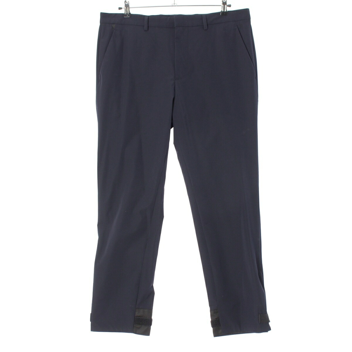 プラダ PRADA 18年 ポリエステル スラックス パンツ SPG45 ネイビー 50【中古】【正規品保証】｜retro 13,277円
