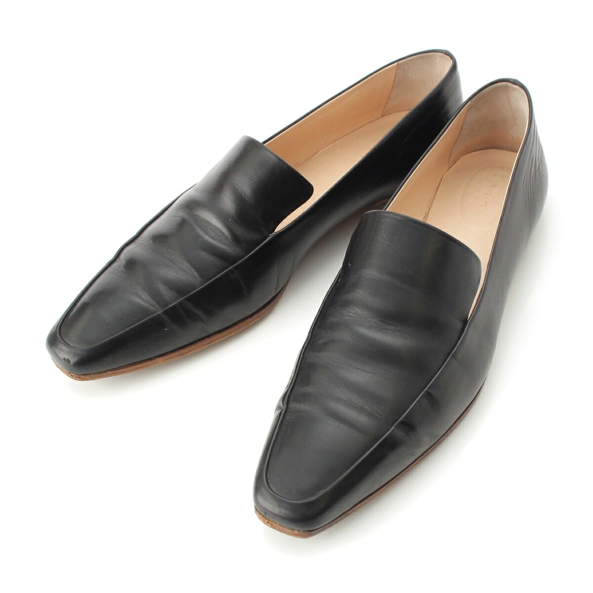 MINIMAL LOAFER ミニマル ローファー クラシックカーフ モカシン ローファー F1095-L72 ブラック 38 2/1【中古】【正規品保証】｜retro