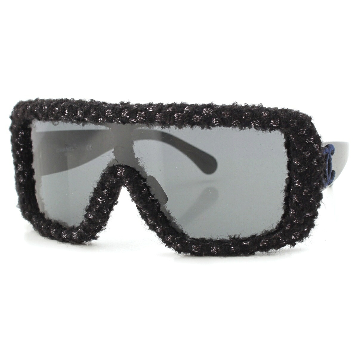 シャネル CHANEL ココマーク ツイード メガネ サングラス アイウェア 71367 S6778 3N ブラック【中古】【正規品保証】｜retro