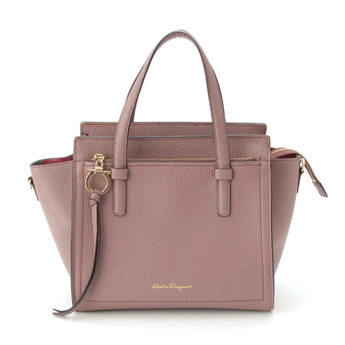 サルヴァトーレフェラガモ Salvatore Ferragamo エイミー レザー 2way ショルダー ハンドバッグ ピンク【中古】【正規品保証】|retro