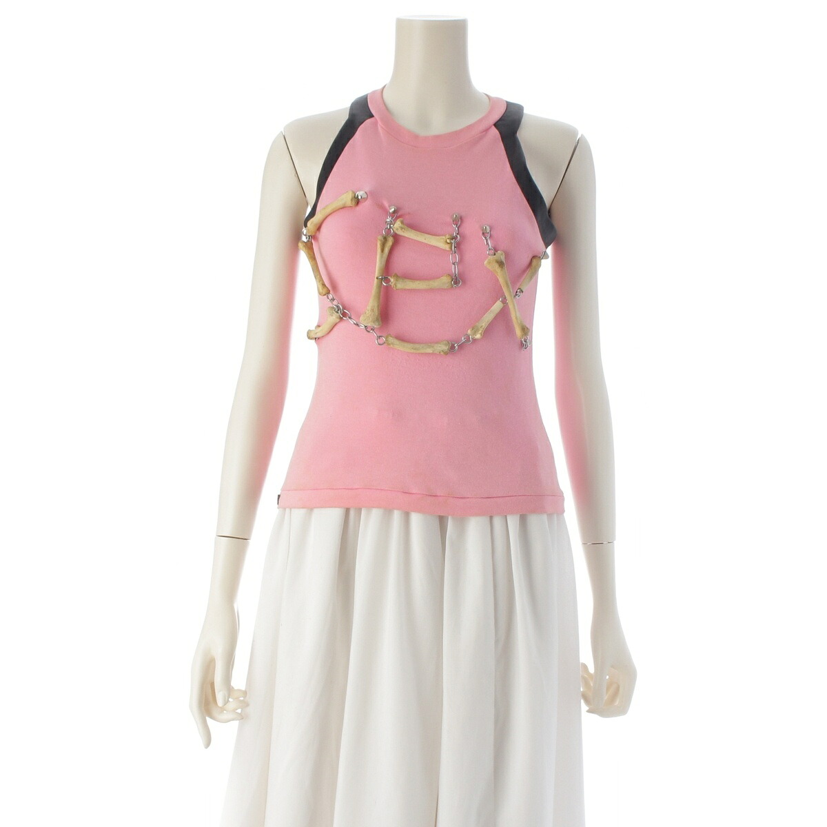 ヴィヴィアンウエストウッド Vivienne Westwood LET IT ROCK チキン ボーン SEX タンクトップ カットソー ピンク【中古】【正規品保証】｜retro 151,525円