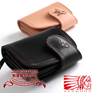 REDMOON 赤いことお月さま MID Line 二つ折り金入れ押さえる P-01RM-MID RM焼き金黒いこと 黒[メンズ 男物 本革 サドルなめし革 日本製 技術者 匠 金入れ 革金入れ ウォレット ショートウォレット 今めかしい かっこいい 成年者 彼 成人男性 差し上げ物]