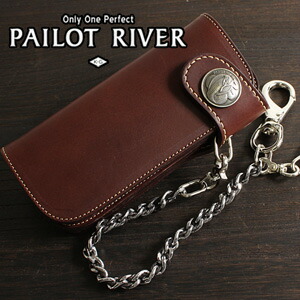 PAILOT RIVER パイロットリバー ウォレットロープ付ウォレット 革 レザー キングコブラ PR-CW02TC-KC [メンズ 男物 本革 サドルレザー 日本製 職人 匠 財布 革財布 ウォレット 長財布 ロングウォレット おしゃれ かっこいい 大人 彼氏 男性 プレゼント]
