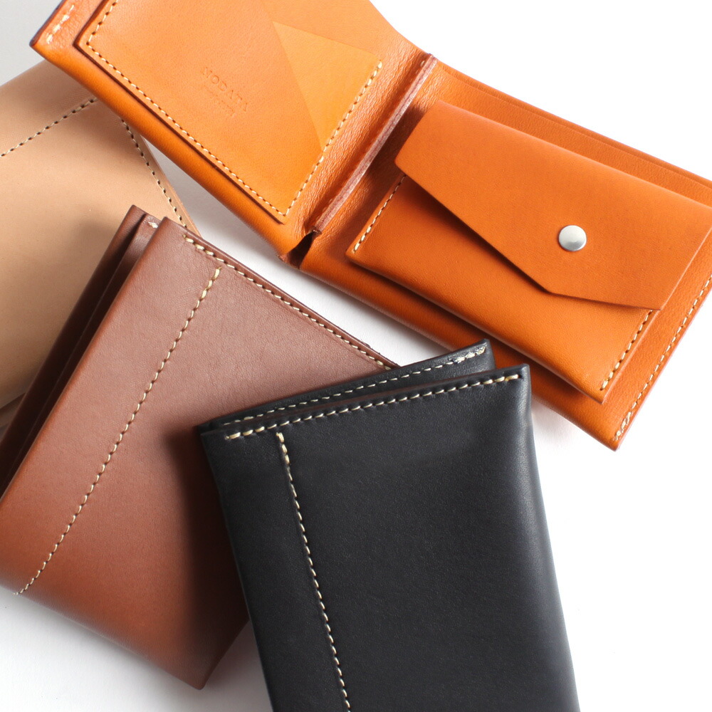 【SALE】店頭品入れ替え分限定 nodata ノーデータ 二つ折り財布 小銭入れ有 TD-03 [メンズ 男物 本革 サドルレザー 日本製 職人 匠 手作り 財布 革財布 ウォレット 短財布 ショートウォレット 男性 大人 大人 彼氏 プレゼント]
