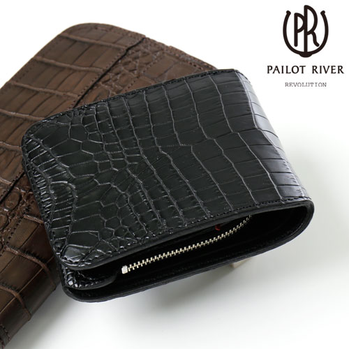 短財布 本革 男物 ジェラス クロコダイル二つ折りウォレット かっこいい 他にない ビジネス Redmoon専門店 送料無料 革財布 Pr 00mc Cd メンズ オイルレザー 日本製 本革 レッタンヨロズヤ 匠 大人 River 財布 Pailot 職人 男性 ショート プレゼント 長財布