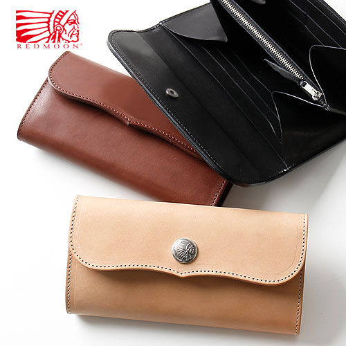 REDMOON レッドムーン Long Wallet Concho RM-THW05Z [ロングウォレット Zコンチョ 長財布 革 レザー メンズ 本革 サドルレザー ロープ 日本製 職人 匠 財布 革財布 男性 プレゼント 名入れ]
