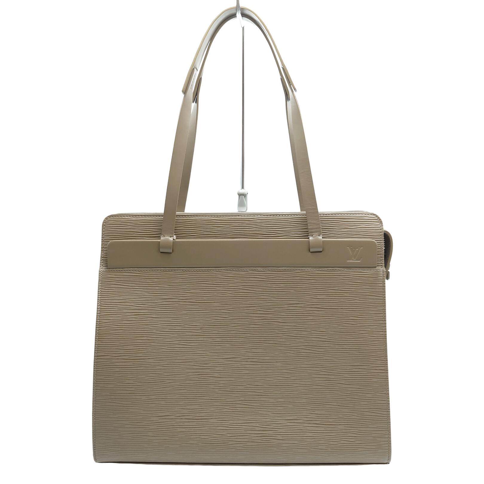 ルイヴィトン Louis Vuitton LV クロワゼット バッグ エピ ハンドバッグ PM 肩掛け ショルダー シンプル 四角 スクエア 自立 きれいめ エレガント 機能的 高級感 フォーマル ビジネス 上品 上質 ブラウン系 シルバー レザー M5249C レディース 【中古 B品】送料無料|ReuseShop e-Na