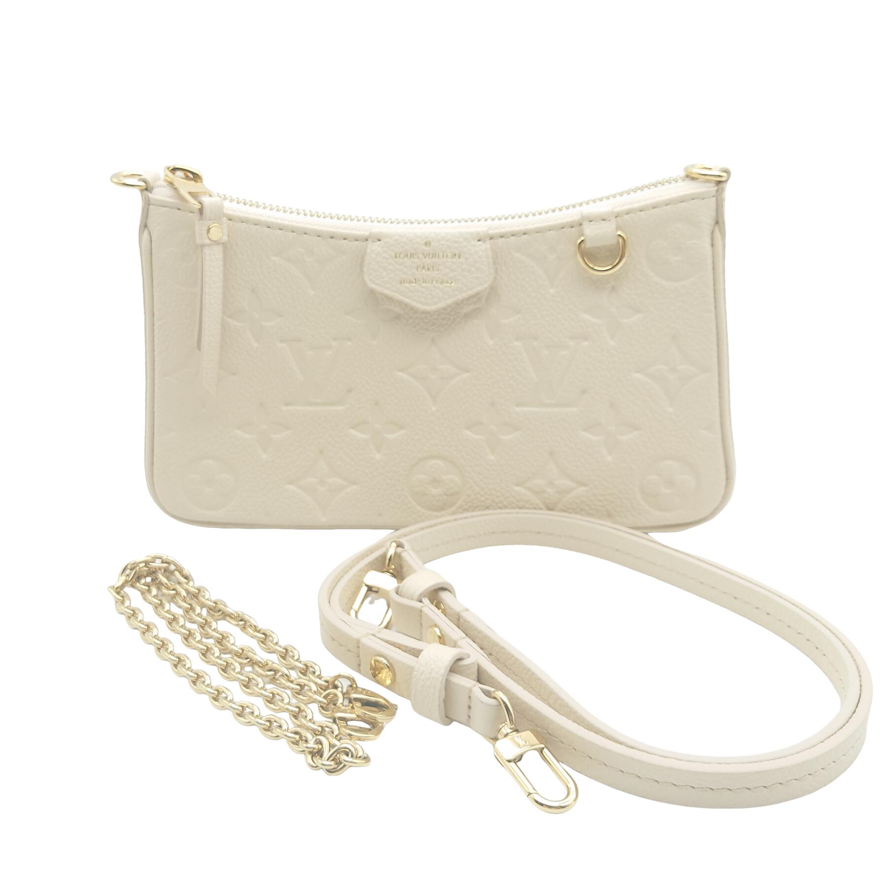 【取りひろげる大売り出し執り行なう中！】ルイヴィトン Louis Vuitton LV モノグラムアンプラント 車寄せ御徒面子 ロゴタイプ青写真 2WAY お手々 肩部 肩かけ パウダーコンパクト ミニ 好いたらしいめ 今めかしい 愛くるしげ 白いこと ゴールド なめし革 M81066 レディース 【中古 AB品】貨物輸送無料