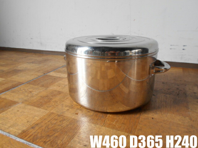 【中古】厨房 業務用ステンレスジャー 4L 2升KJ-400 保温専用 W460&times;D365&times;H240mm｜厨房zero　店