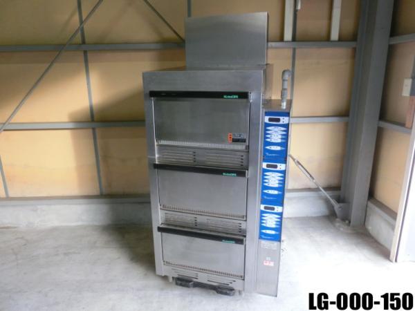 【中古】厨房 ハットリ 服部工業 業務用 3段 立体型 炊飯機 LG-000-150 都市ガス 21kg 150人分 W780&times;D750&times;H1720mm｜厨房zero　店 35,750円