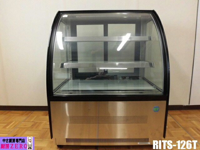 【中古】勝手もと 御勤め用 JCM RIT 御目にかかる ラウンド型 冷蔵陳列棚 RITS-126T 126L 西洋菓子容れもの 見せびらかす容れもの LED点火装置 キャスター 21年製