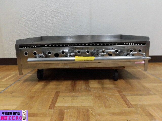 【中古】勝手もと 御勤め用 卓上 グリドル 鉄板焼き台 都市屁っ放り お好み焼き 焼きそば 海鮮焼き ビフテキ ハンバーグ W770×D590×H230粍