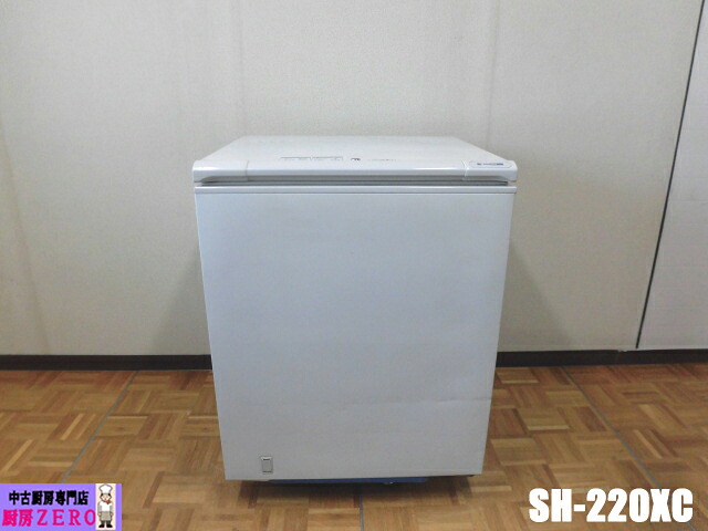 【中古】勝手もと RIT JCM ジェーシーエム 御勤め用 氷るストッカー RITC-197 100V 197L 凍結器 冷凍庫 上くい違い ヘラ 鍵付き添い人 2022年製